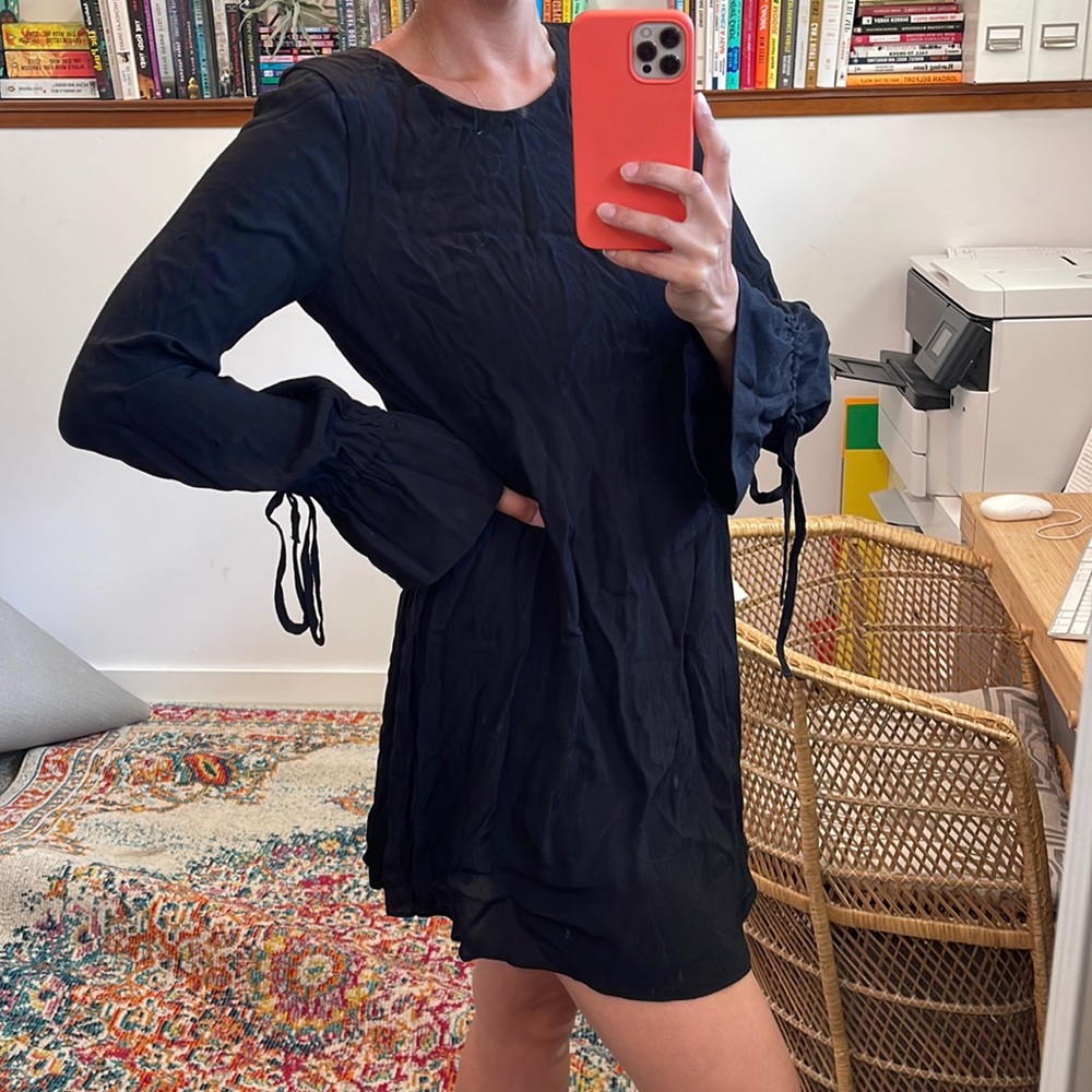 Zara long sleeve mini dress small